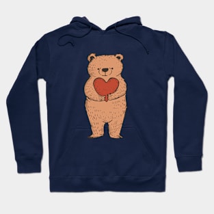 Teddy Bear with Heart Hoodie